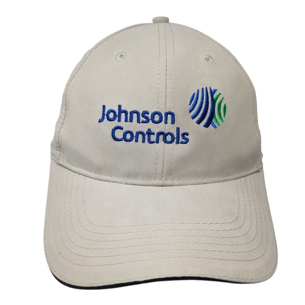 Johnson Controls Strapback Hat Beige Solid One Si… - image 1
